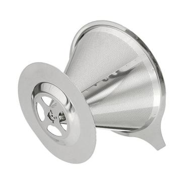 Imagem de Coador De Cafe Aço Inox Reutilizavel Ecologico Grande