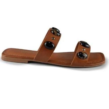 Imagem de Sandália Rasteira Feminina Dakota Y9181 Marrom-Feminino