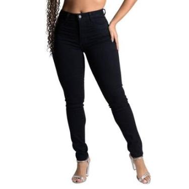 Imagem de Calça Sarja Sawary Modela Bumbum - 277452 - Preta 34-Feminino