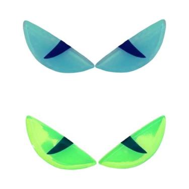 Imagem de Adesivos Vinílicos Reflexivos 3D Olho De Diabo Luminoso Para Motocicle