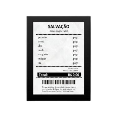 Imagem de Quadro Decorativo Evangélico Recibo 45X34Cm
