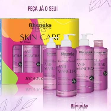 Imagem de Kit Skin Care Anti Manchas Rhenuks - 4 Produtos Faciais-Unissex