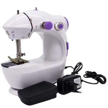 Imagem de Mini Máquina de Costura Portátil Elétrica Pedal