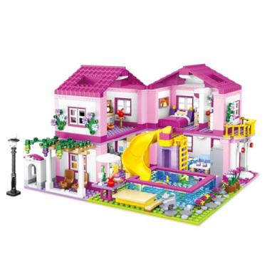 Imagem de Blocos de Construção Conjunto Vila de Verão - 1018 Peças, Compatível com Blocos de Construção Padrão, Um Presente Adequado para Adultos e Crianças
