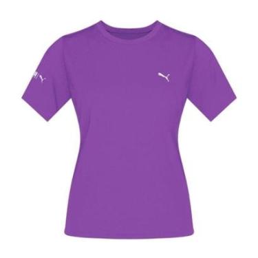 Imagem de Camiseta Térmica Puma UV50+ Manga Curta Feminina - Roxo P-Feminino