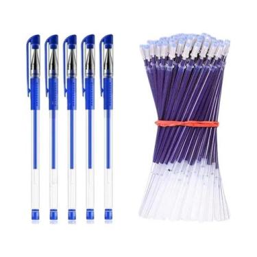 Imagem de Conjunto De Canetas De Gel Com 55 Peças, 05mm, Vermelho, Preto, Azul, 