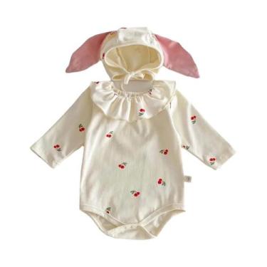 Imagem de Macacão De Algodão Para Bebê De Outono Com Manga Longa E Estampa De Ce