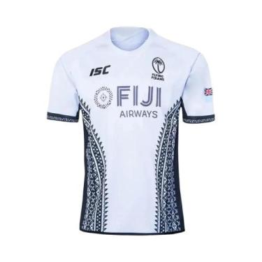 Imagem de Camisa De Rugby Fiji Masculina Tamanho Grande 2025 Respirável De Secag