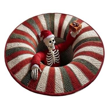 Imagem de Tapetes 3D Ilusão de Óptica | Tapete 3D Decoração de Natal | Tapete acolchoado para banheiro | para banheiro interno, quarto, entrada, cozinha, fazenda, festa de inverno e férias