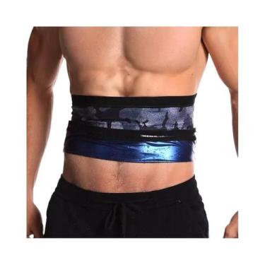 Imagem de Cinto Modelador Abdominal Masculino Para Treino E Sauna - Faixa De Suo
