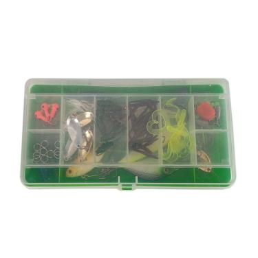 Imagem de Isca Artificial Kit De Pescaria Estojo Completo Alicate Anzol Box Organizador Rio Acude Lago Mar Mangue Pesca Esportiva