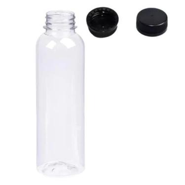 Imagem de Garrafa Pet 300ML OU 500ML Cilíndrica Redonda Lisa Com Tampa Lacre TAM