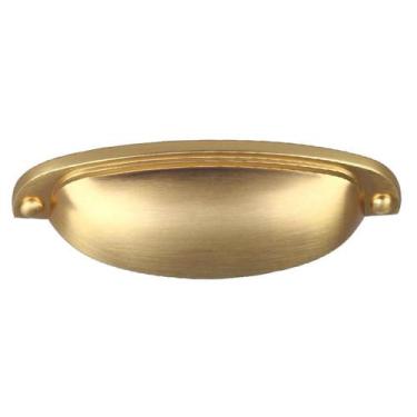 Imagem de Puxador Concha Paris Provençal Móveis em Geral - Renna, Dourado Fosco
