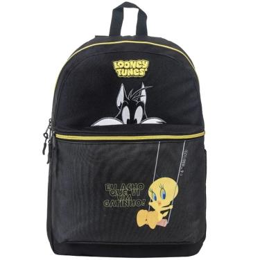 Imagem de Mochila Escolar de Costas Infantil Piu Piu e Frajola Looney Tunes