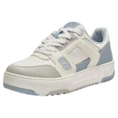 Imagem de Tênis Feminino Casual Classic Conforto Flatform Via Marte, Soft blue m