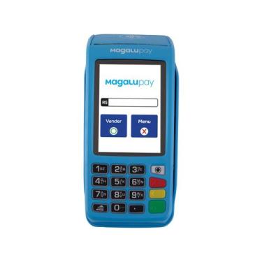 Imagem de Maquininha MagaluPay Super Sem Aluguel  - Com bobina Cartão Crédito e 