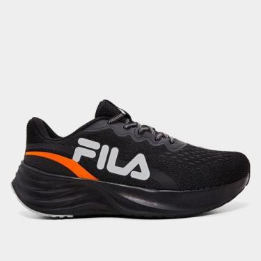 Imagem de Tênis Fila Comet 2 Masculino, Preto, Laranja, 41