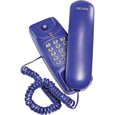 Imagem de Telefone Gôndola com Bloqueador Colorido KXT3026X Teleji Azul