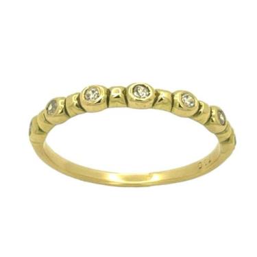 Imagem de Anel em Ouro 18K Meia Aliança - Joia Elegante e Durável - Justino Riba