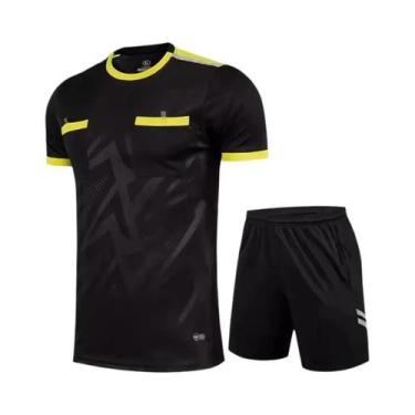 Imagem de Uniformes De Árbitro De Futebol Masculino 2025, Camisas De Futebol E C