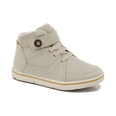 Imagem de Tênis Klin Casual Cano Médio Infantil Linho Conforto Estilo-Masculino