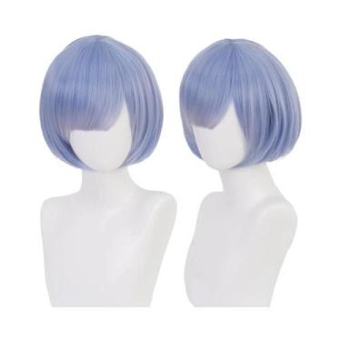 Imagem de Peruca Longa Laranja Marrom Para Cosplay De Chainsaw Man, Anjo E Diabo