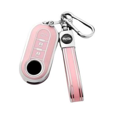 Imagem de Capa De Chave De Carro De Luxo Para Fiat 500, Ducato, Panda, 500L, Pun