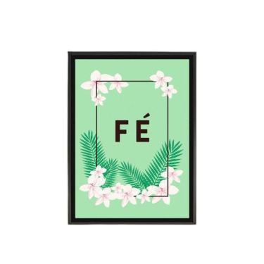 Imagem de Quadro Decorativo Verde Fé Tropical 20X30Cm