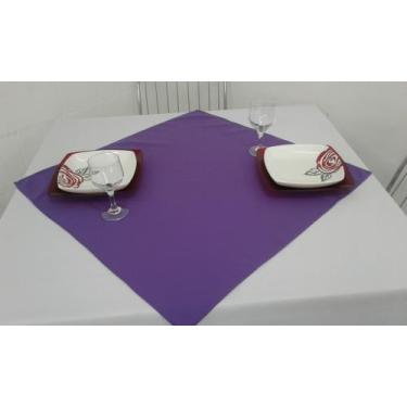 Imagem de 10 Toalha De Mesa 75x75 Tecido Oxford - Poli, Roxo