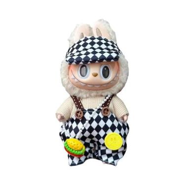 Imagem de Conjunto de roupas de mini boneca de pelúcia acessórios para 17cm labu