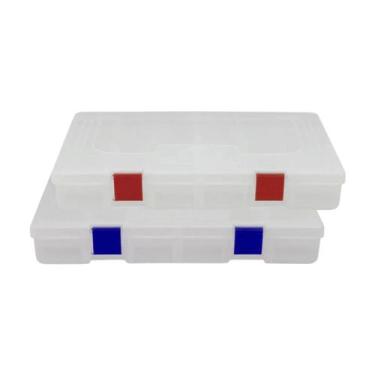 Imagem de Kit com 02 Estojos para Iscas EP Fishing Médio (Azul e Vermelho, até 2