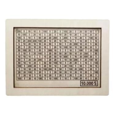 Imagem de Cofre 10 Mil Caixa De Dinheiro Em MDF Cofre De Moedas Com Contador Cor