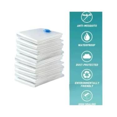 Imagem de Saco a Vácuo Para Viagem Com Bomba, Economizador De Espaço Para Roupas