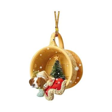 Imagem de Pingente De Cão Para Árvore De Natal, Enfeite Pendurável De Bolso Neva