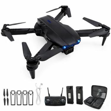 Imagem de Drone E88 Pro com 2 Baterias 4K HD WiFi FPV Altitude Fixa Modo Sem Cab