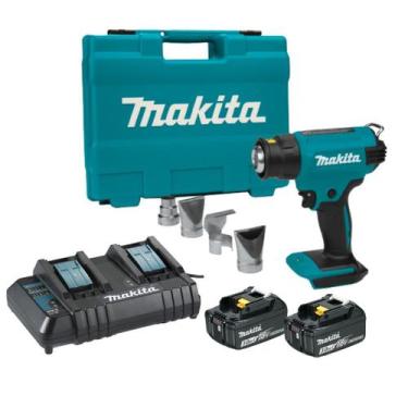 Imagem de Soprador termico bateria DHG180ZK 2 baterias e carregador duplo MAKITA