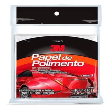 Imagem de Auto Papel de Polimento 3M - 10 folhas