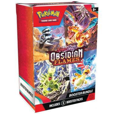 Imagem de Pacote de boosters Pokémon TCG Scarlet & Violet Obsidian Flames com 6 pacotes