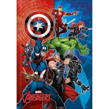 Imagem de Caderno (Pequeno) 1/4 Brochura Avengers Costurado Capa Dura 48 Folhas 