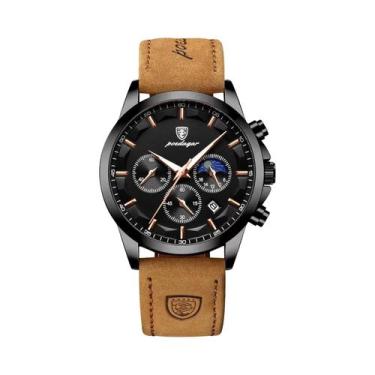 Imagem de Relógio De Pulso Masculino De Luxo À Prova d'Água Com Cronógrafo Lumin