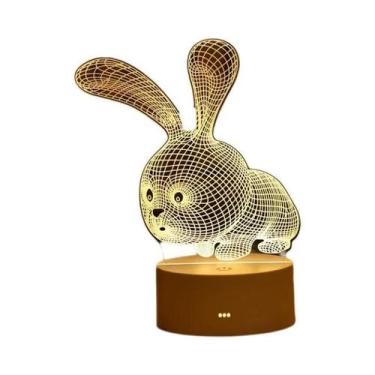 Imagem de Luminária De Noite LED 3D Romântica Para Crianças, Lâmpada De Mesa Par