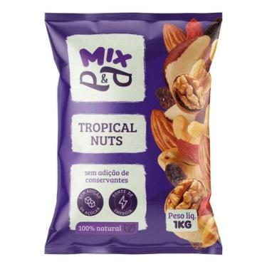 Imagem de Mix P&P Tropical Nuts de Castanha 1kg Noz Amêndoas Para/Caju
