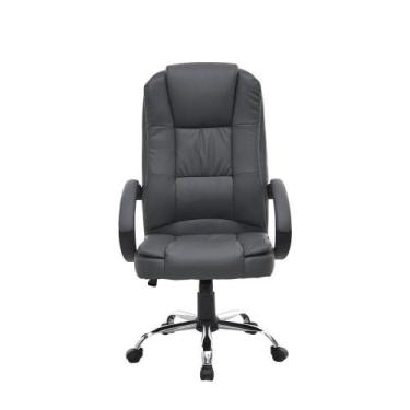 Imagem de Cadeira de Escritório Presidente Fox Racer Base Cromada com Rodinha Ci