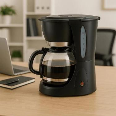 Imagem de Cafeteira Elétrica Água Fervedor Bule Xícaras Jarra Chaleira Panela Es