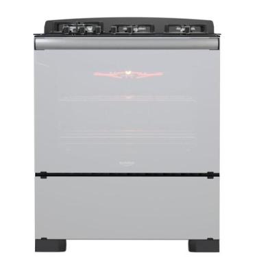 Imagem de Fogão 5 Bocas Dako Mesa de Vidro Diplomata Grill Style Timer Bivolt, B