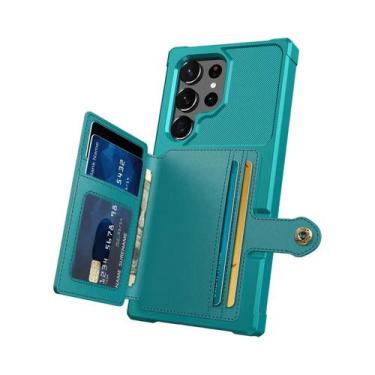 Imagem de Capa Carteira Flip De Couro Para Samsung Galaxy S25 S24 S23 Ultra S22 