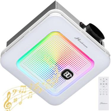 Imagem de Exaustor de banheiro HAWKROWN com alto-falante Bluetooth, exaustor de 