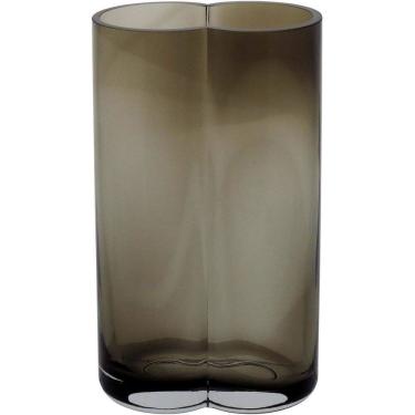 Imagem de VASO DECORATIVO ENFEITE CASA FLORES 22x12x8cm VIDRO ÂMBAR