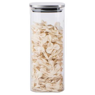 Imagem de KIT 3 POTES MANTIMENTOS HOME&CO COM TAMPA QUADRADO COM TAMPA INOX BOROSSILICATO 1,8L 26...