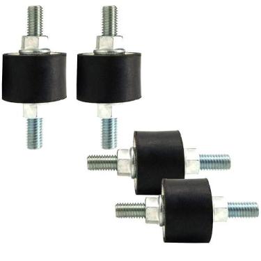 Imagem de Suportes de isolador de borracha BOPOREAE M10 40 x 30 mm com porcas de